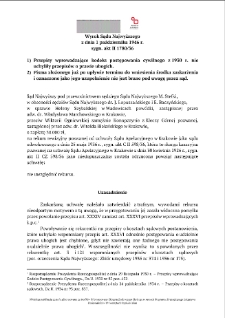 Decision of the Supreme Court of 1 October 1946, Shelfmark II 1780/36