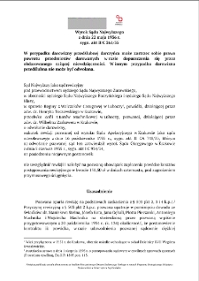 Decision of the Supreme Court of 22 May 1936, Shelfmark II C 261/35