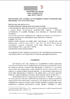Decision of the Supreme Court of 2 April 1936, Shelfmark II C 2804/35
