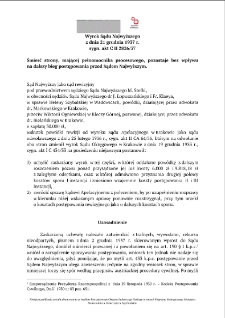 Decision of the Supreme Court of 21 December 1937, Shelfmark C II 2826/37