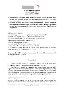 Decision of the Supreme Court of 27 May 1938, Shelfmark C II 2978/37