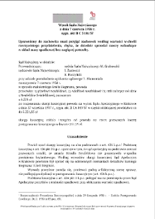 Wyrok Sądu Najwyższego z dnia 7 czerwca 1938 r. sygn. akt II C 3181/37