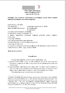 Wyrok Sądu Najwyższego z dnia 23 kwietnia 1937 r. sygn. akt II C 3121/36