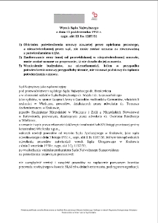 Decision of the Supreme Court of 12 October 1931, Shelfmark III Rw 1287/31