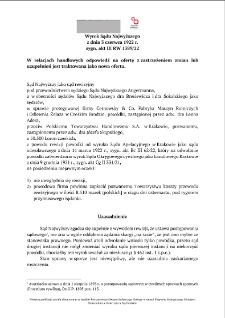 Wyrok Sądu Najwyższego z dnia 3 czerwca 1922 r. sygn. akt III RW 1389/22