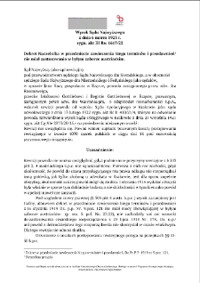 Decision of the Supreme Court of 6 March 1923, Shelfmark III Rw 1617/22