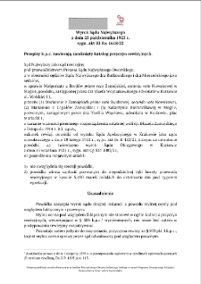 Decision of the Supreme Court of 25 October 1923, Shelfmark III Rw 1618/22