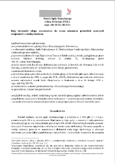 Wyrok Sądu Najwyższego z dnia 24 lutego 1932 r. sygn. akt III Rw 2814/31