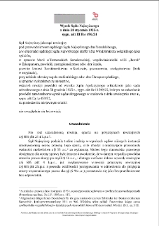 Decision of the Supreme Court of 28 January 1925, Shelfmark III Rw 496/24