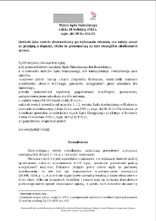 Wyrok Sądu Najwyższego z dnia 28 kwietnia 1925 r. sygn. akt III Rw 635/25