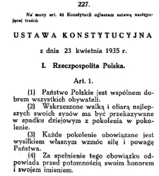 Ustawa konstytucyjna z dnia 23 kwietnia 1935 r.