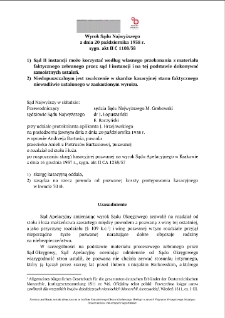 Decision of the Supreme Court of 20 October 1938, Shelfmark II C 1108/38