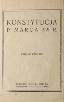 Constitution of Second Republic of Poland (17.03.1921.)