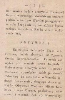 Ordinance of the Governing Senate of 18 April 1826. Amendment of tithe statute (resolutions of the Organising Committee of 31 March 1816).
