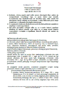 Decision of the Supreme Court of 21 June 1932, Shelfmark III 1 Rw 577/32