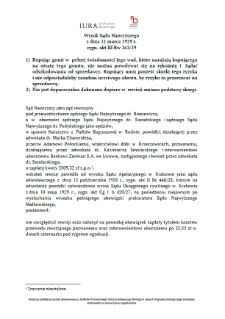 Decision of the Supreme Court of 21 March 1929, Shelfmark III Rw 263/29