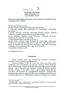 Wyrok Sądu Najwyższego z dnia 18 kwietnia 1923 r. sygn. akt III Rw 1619/22
