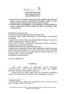 Decision of the Supreme Court of 11 April 1922, Shelfmark III Rw 1666/21