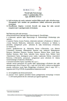 Decision of the Supreme Court of 17 October 1923, Shelfmark III Rw 1813/22