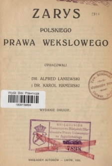 Zarys polskiego prawa wekslowego