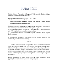 Statuta concernentia intrantes domum (Academy of Sciences (PAN) Kórnik Library, 802)