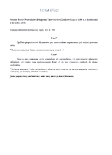 Przepisy dotyczące zachowania wobec seniora (wersja rkp. Biblioteki Kórnickiej, sygn. 802)