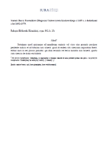 Concerning the observance of silence (Academy of Sciences (PAN) Kórnik Library, 802)