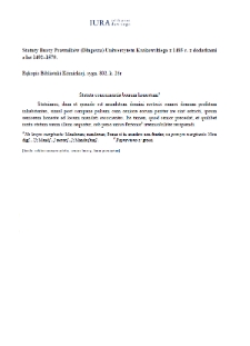 Statuta concernentia bonum honestum (wersja rkp. Biblioteki Kórnickiej, sygn. 802)