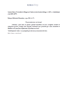 De presentacione servitorum (wersja rkp. Biblioteki Kórnickiej, sygn. 802)