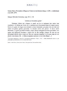 Statutum ad faciendum queres (wersja rkp. Biblioteki Kórnickiej, sygn. 802)