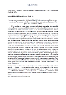 Uchwała z 11 kwietnia 1511 r. (wersja rkp. Biblioteki Kórnickiej, sygn. 802)