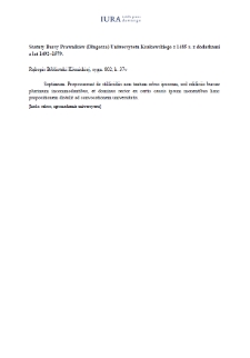 Resolutions of December 7, 1579 - Point 7 (Academy of Sciences (PAN) Kórnik Library, 802)