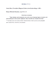 De lectione ad mensam (Academy of Sciences (PAN) Kórnik Library, 815)