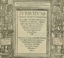 Iuris municipalis... Nicolaus Iaskier, Proemium (1602)