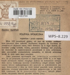 Polityka społeczna : kapitalizm i praca najemna