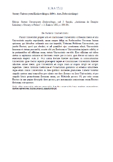 De notario universitatis (wersja edycji J. Szujskiego)