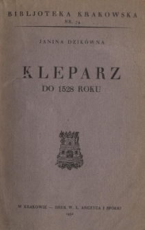 Kleparz do 1528 roku