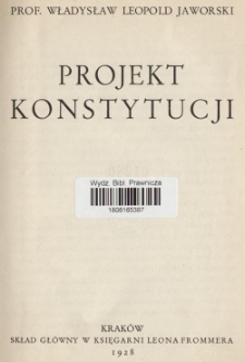 Projekt konstytucji