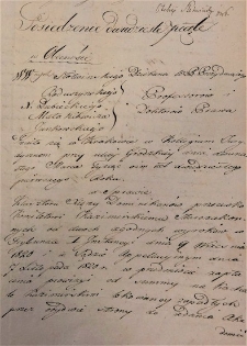 Opinia Wydziału Prawa Uniwersytetu Jagiellońskiego w sprawie o zwrot rzeczy z 13 II 1819 r.